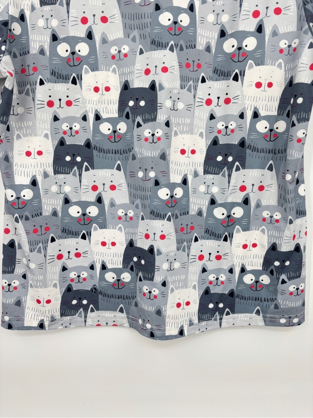 Ekouaer Cat Print Pajama Short Set - Picture 8 of 16